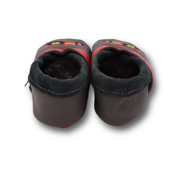 Lauflernschuhe roter Trecker auf grau