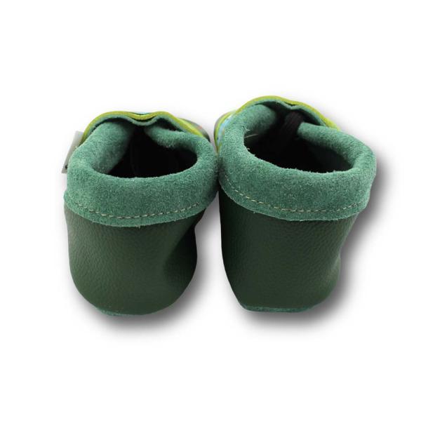 Krabbelschuhe Zug und Webband