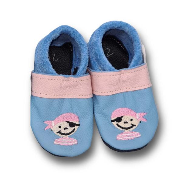 Hausschuhe Pirat in rosa