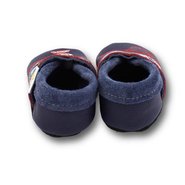 Lauflernschuh Pirat blau mit Webband