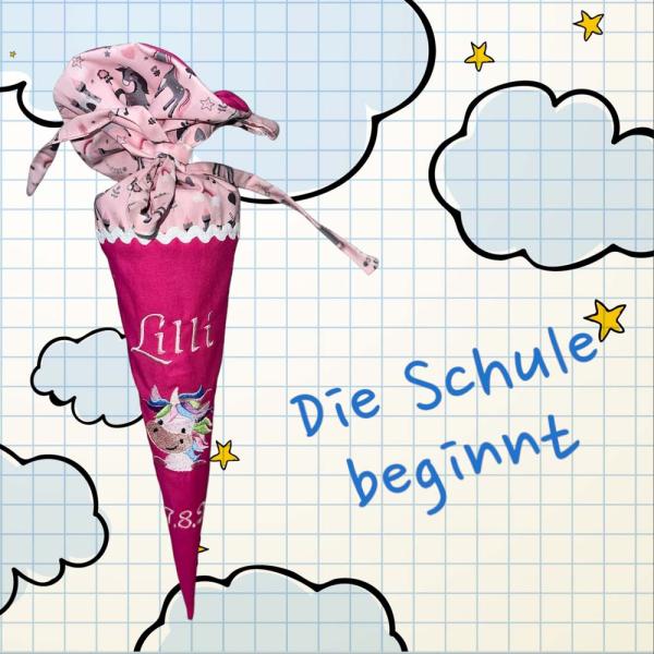 Schultüte Pumeleinhorn in verschiedenen Größen