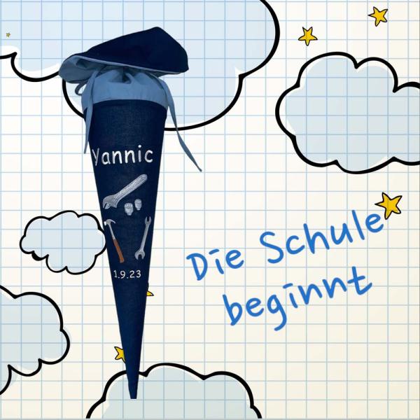 Schultüte Handwerk in verschiedenen Größen