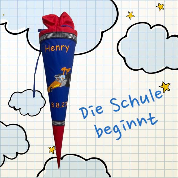 Schultüte Rennwagen in verschiedenen Größen