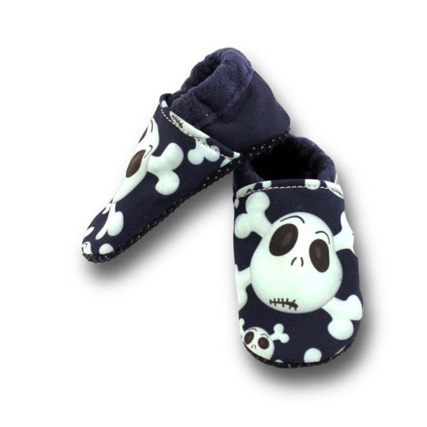 Vegane Kindergartenschuhe Totenkopf