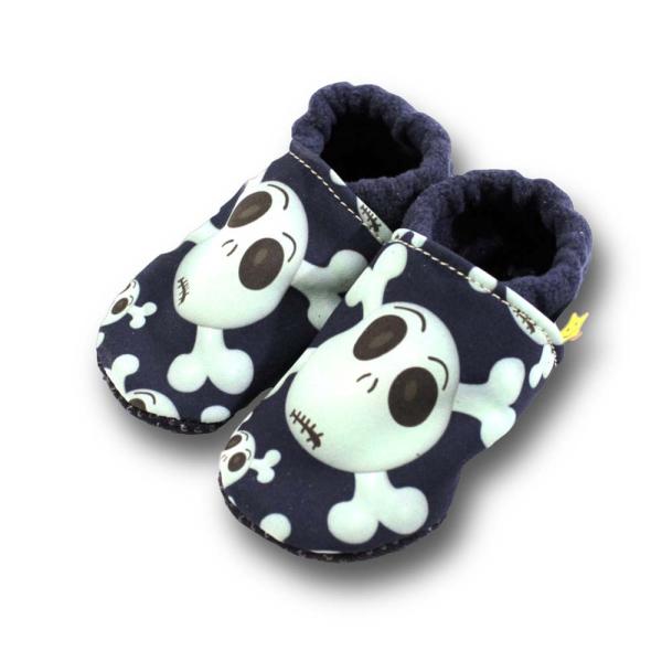Vegane Kindergartenschuhe Totenkopf