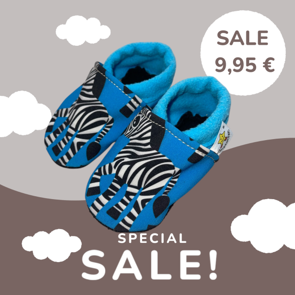 Vegane Krabbelschuhe ZEBRA
