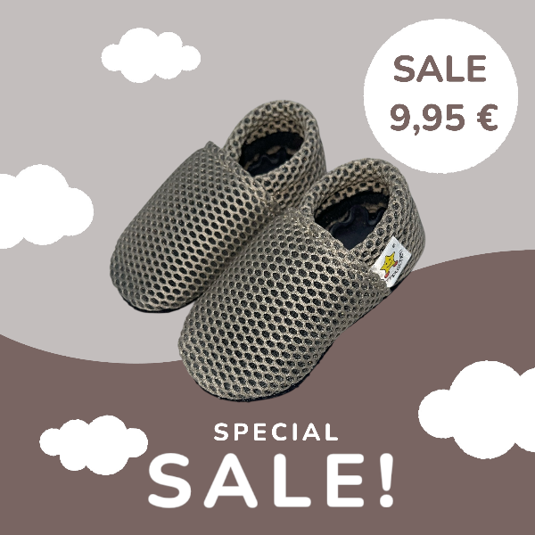 Vegane Netzgewebe Hausschuhe TAUPE