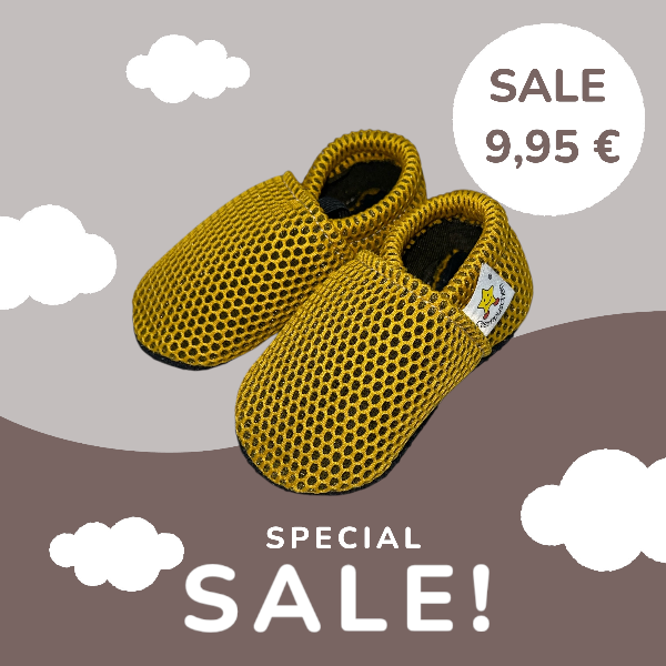 Vegane Netzgewebe Hausschuhe Gelb