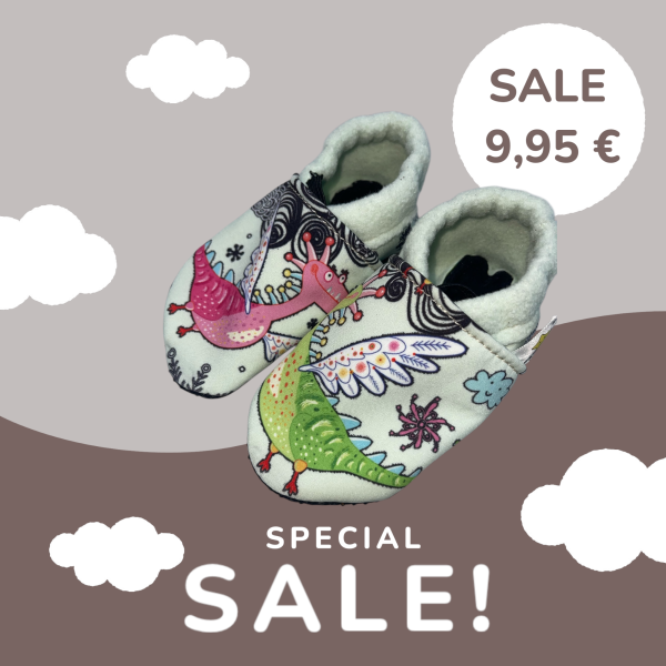 Vegane Krabbelschuhe DRACHE