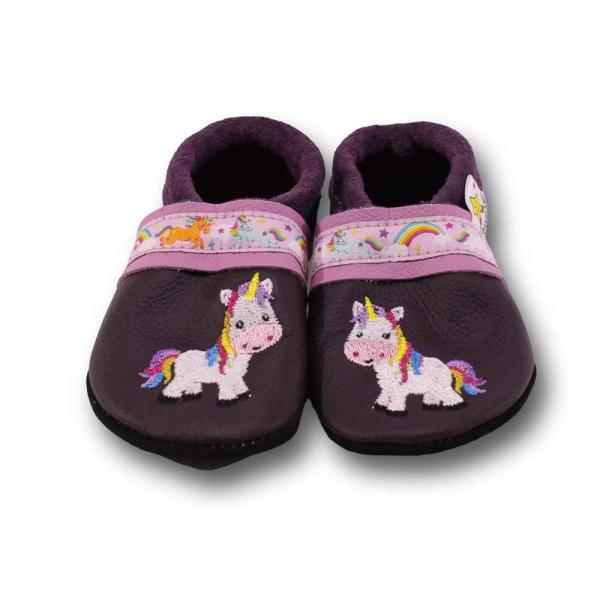 Lederpuschen Einhorn T403