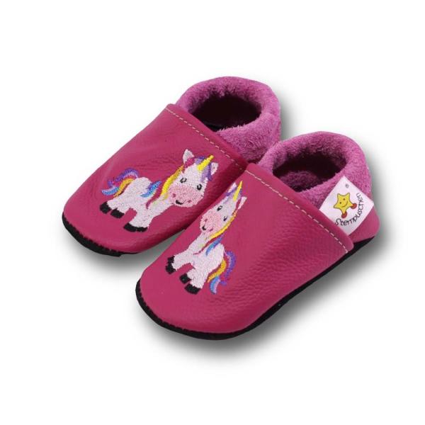 Lederpuschen Einhorn T403