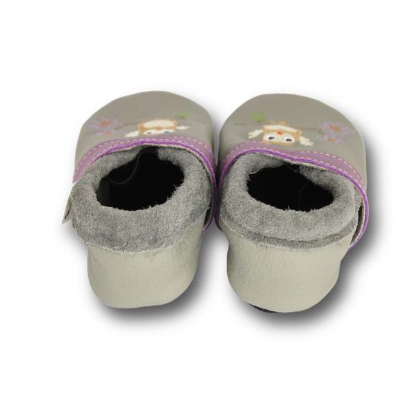 Krabbelschuhe Eule auf dem Ast