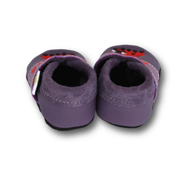 Lauflernschuhe Marienkäfer auf lila