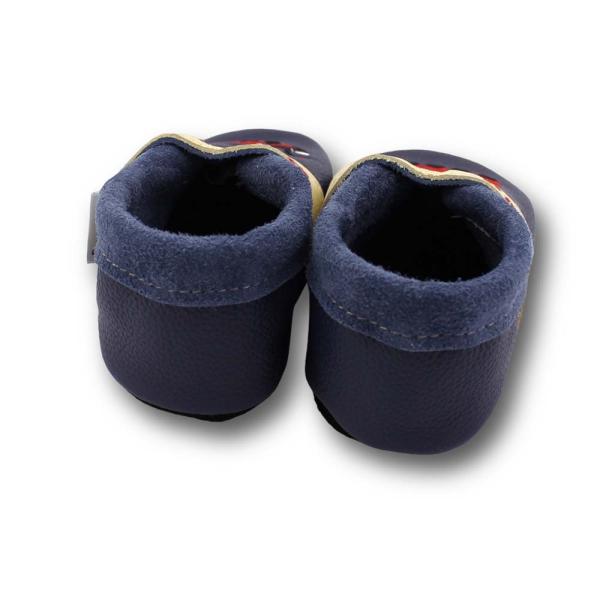 Lauflernschuhe Marienkäfer auf blau