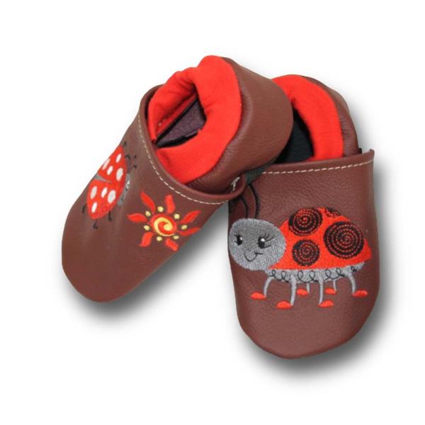 Lauflernschuhe Marienkäfer mit Softbündchen