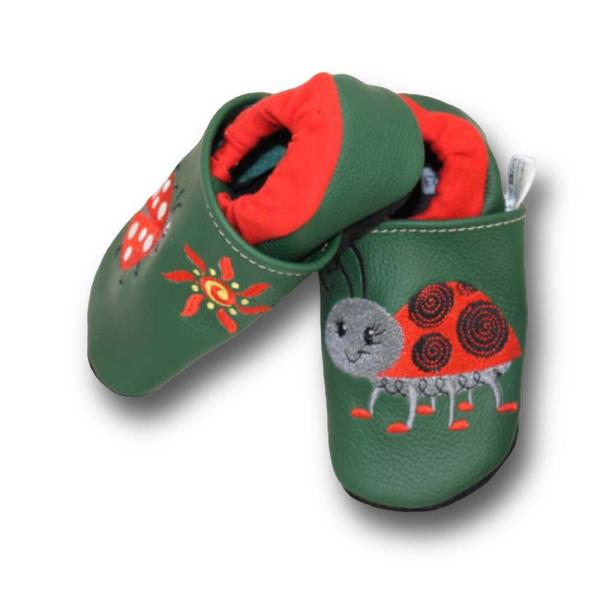 Lauflernschuhe Marienkäfer mit Softbündchen