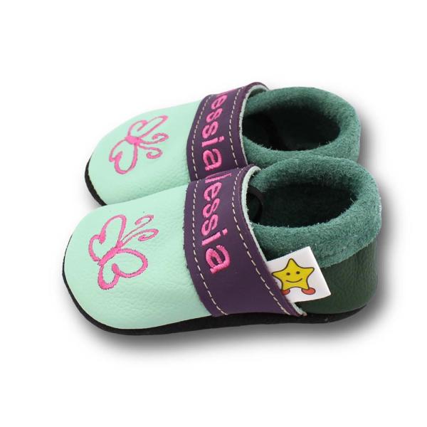 Lauflernschuhe Schmetterlings Kontur