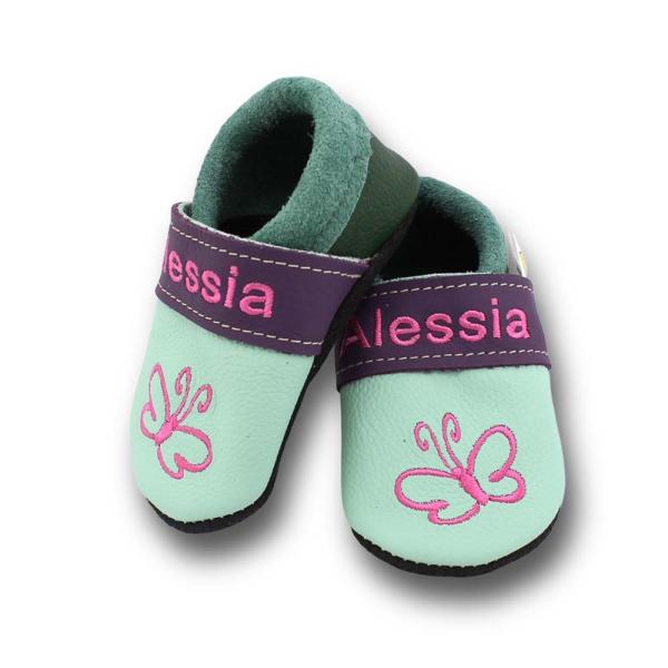 Lauflernschuhe Schmetterlings Kontur