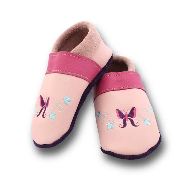 Krabbelschuhe Schmetterlingsborte