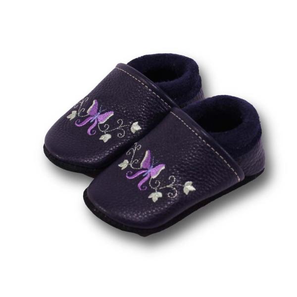 Krabbelschuhe Schmetterlingsborte
