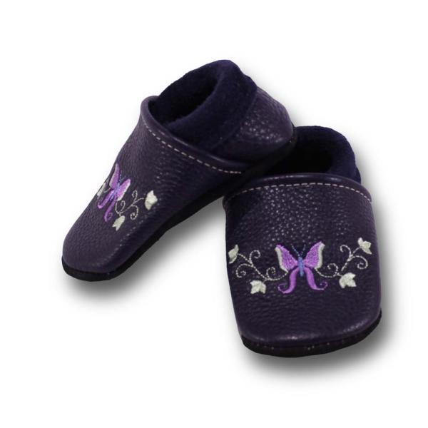 Krabbelschuhe Schmetterlingsborte