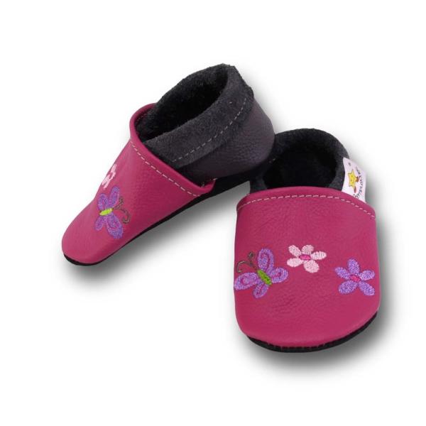 Krabbelschuhe Girl auf pink
