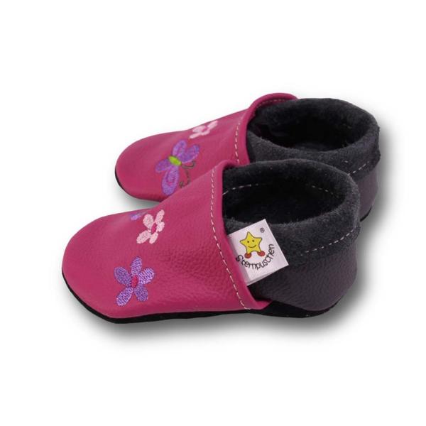 Krabbelschuhe Girl auf pink