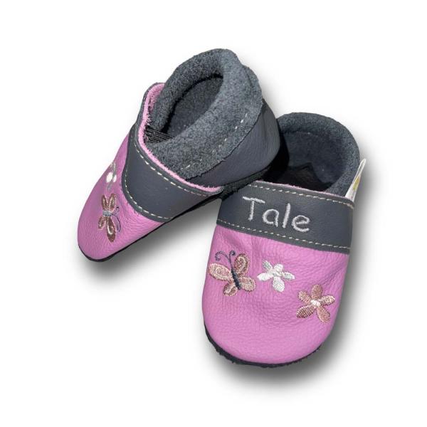Krabbelschuhe Girl auf flieder