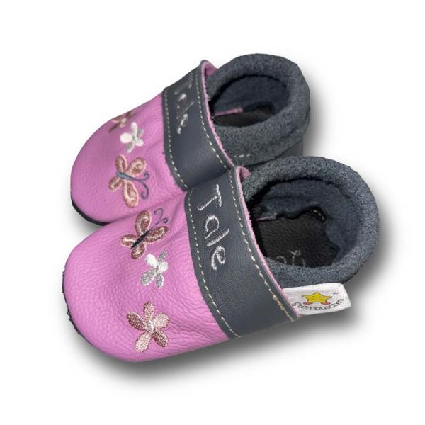 Krabbelschuhe Girl auf flieder