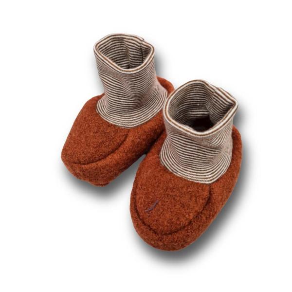 Walk-Baby-Schlupfi Wollwalk rostbraun