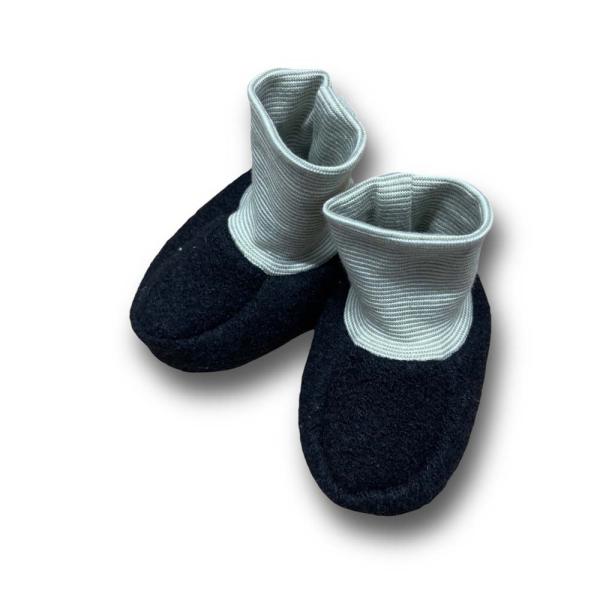 Walk-Baby-Schlupfi Wollwalk schwarz