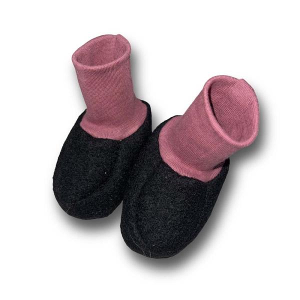 Walk-Baby-Schlupfi Wollwalk schwarz